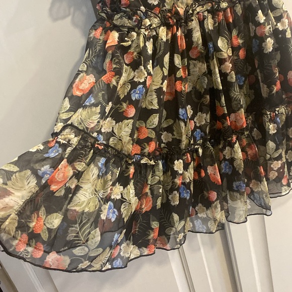 Pippa and Julie Kids' Floral Print Chiffon Dress 2t - Picture 3 of 8